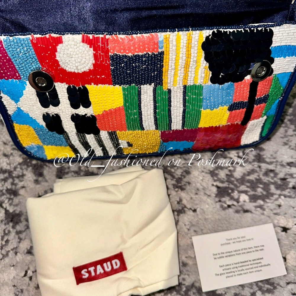 Price Firm - ASO TV 🎬 STAUD Tommy Beaded Bag (Sails Up) - Picture 14 of 14